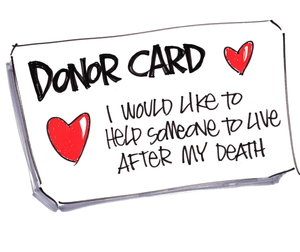 Plaatjes Orgaan donatie Donor Kaart