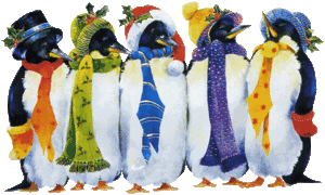 Pinguins Plaatjes Pinguins Met Sjaals En Hoeden