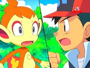 Pokemon Plaatjes Chimchar En Ash