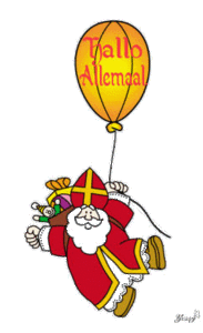 Plaatjes Sinterklaas teksten Hallo Allemaal, Fijne Avond, Doei, Oeps, Sinterklaas