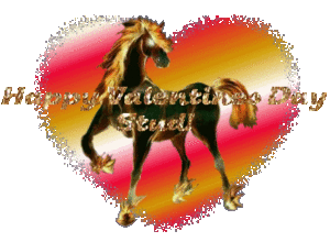 Valentijn Plaatjes Paard In Glitter Hart Happy Valentines Day Stud