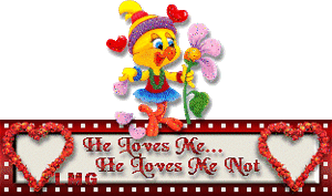 Valentijn Plaatjes He Loves Me He Loves Me Not