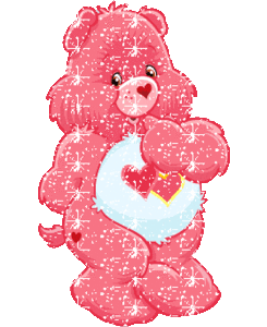 Valentijn Plaatjes Roze Glitter Beer Valentijn