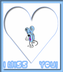 Valentijn Plaatjes I Miss You Muis In Hart