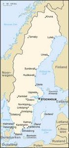 Zweden Plaatjes Kaart Van Zweden