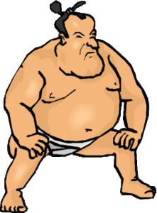 Sport plaatjes Sumo worstelaaren 