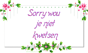 Sorry Tekst plaatjes 