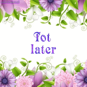 Tot later Tekst plaatjes 