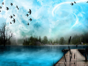 Wallpapers 3d wallpapers Mooi 3D Fantasie Landschap