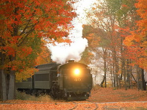 Trein Wallpapers Locomotief Herfst