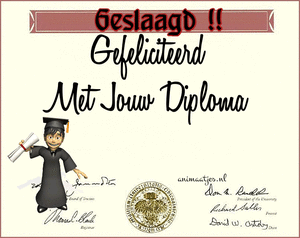 Wenskaarten Diploma 