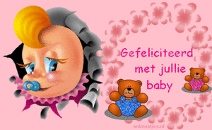 Wenskaarten Geboorte baby 