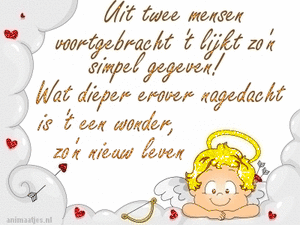 Wenskaarten Geboorte baby 