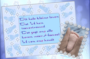 Wenskaarten Geboorte baby 