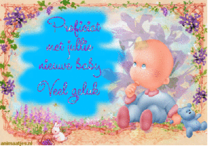 Wenskaarten Geboorte baby 