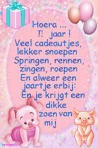 Verjaardag plaatjes 11 jaar 