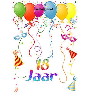 Wonderlijk 18 Jaar Verjaardag Plaatjes » Animaatjes.nl SY-33