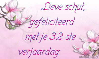 Verjaardag plaatjes 32 jaar 
