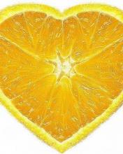 Liefde Wallpapers Iphone Schijfje Sinaasappel In De Vorm Van Een Hartje