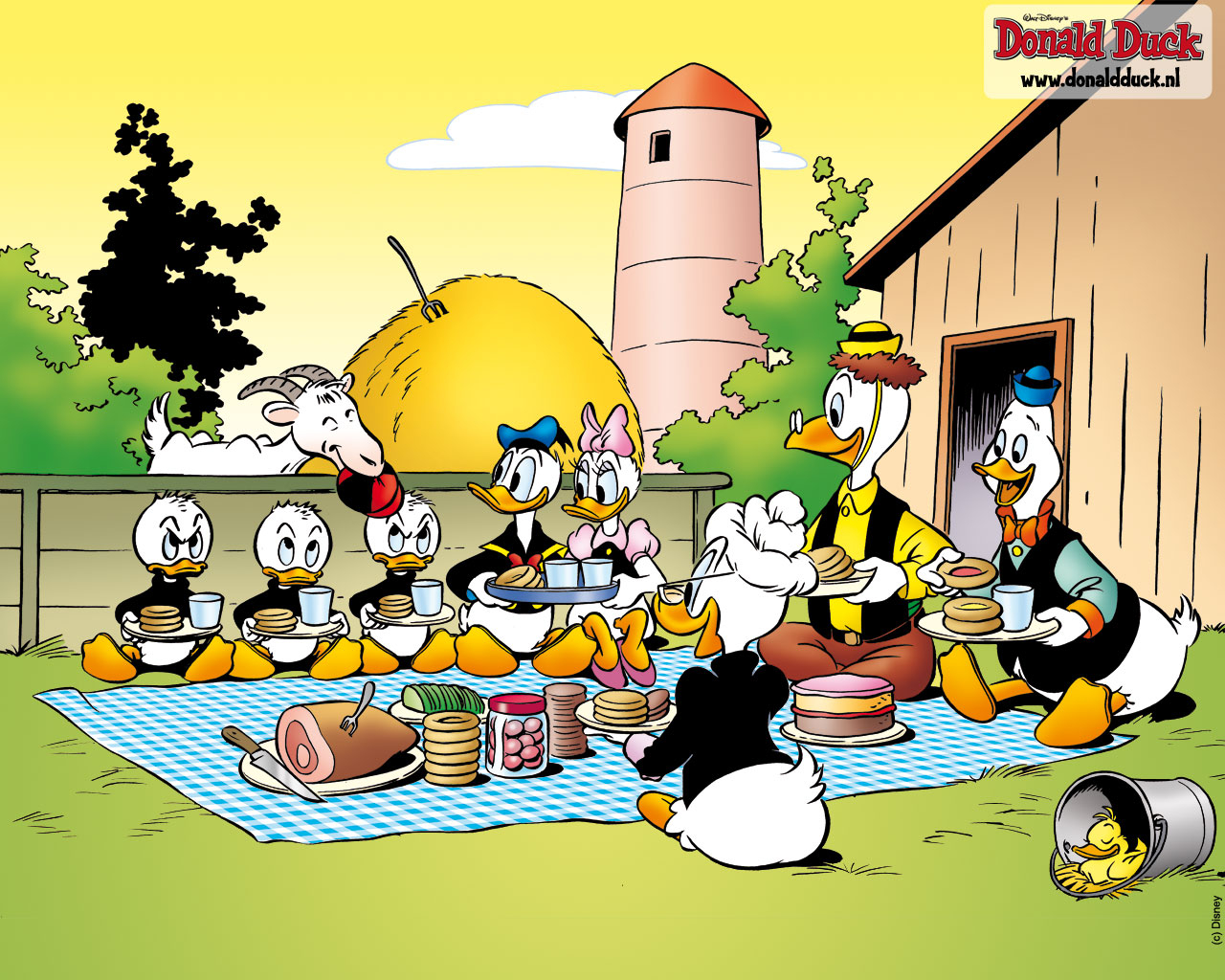Wallpapers donald duck en vrienden 