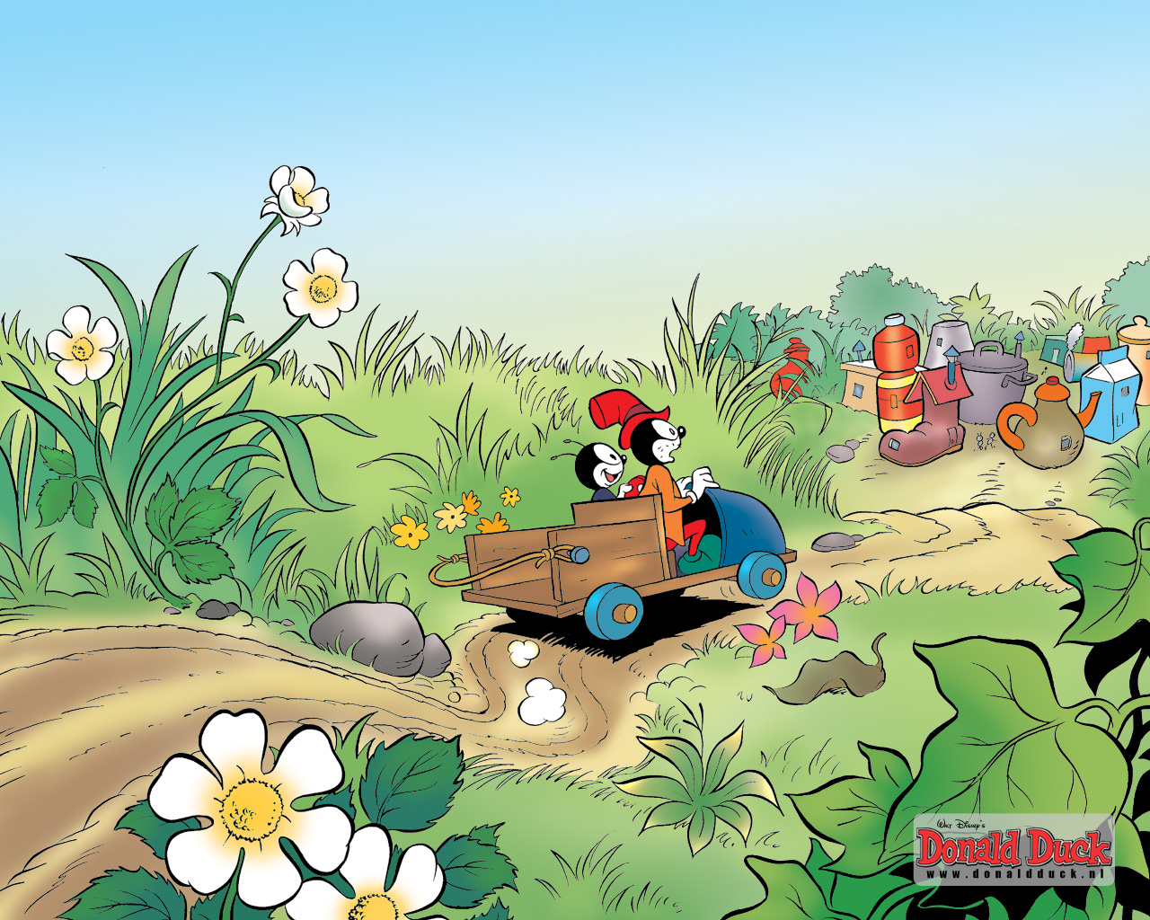 Wallpapers donald duck en vrienden 