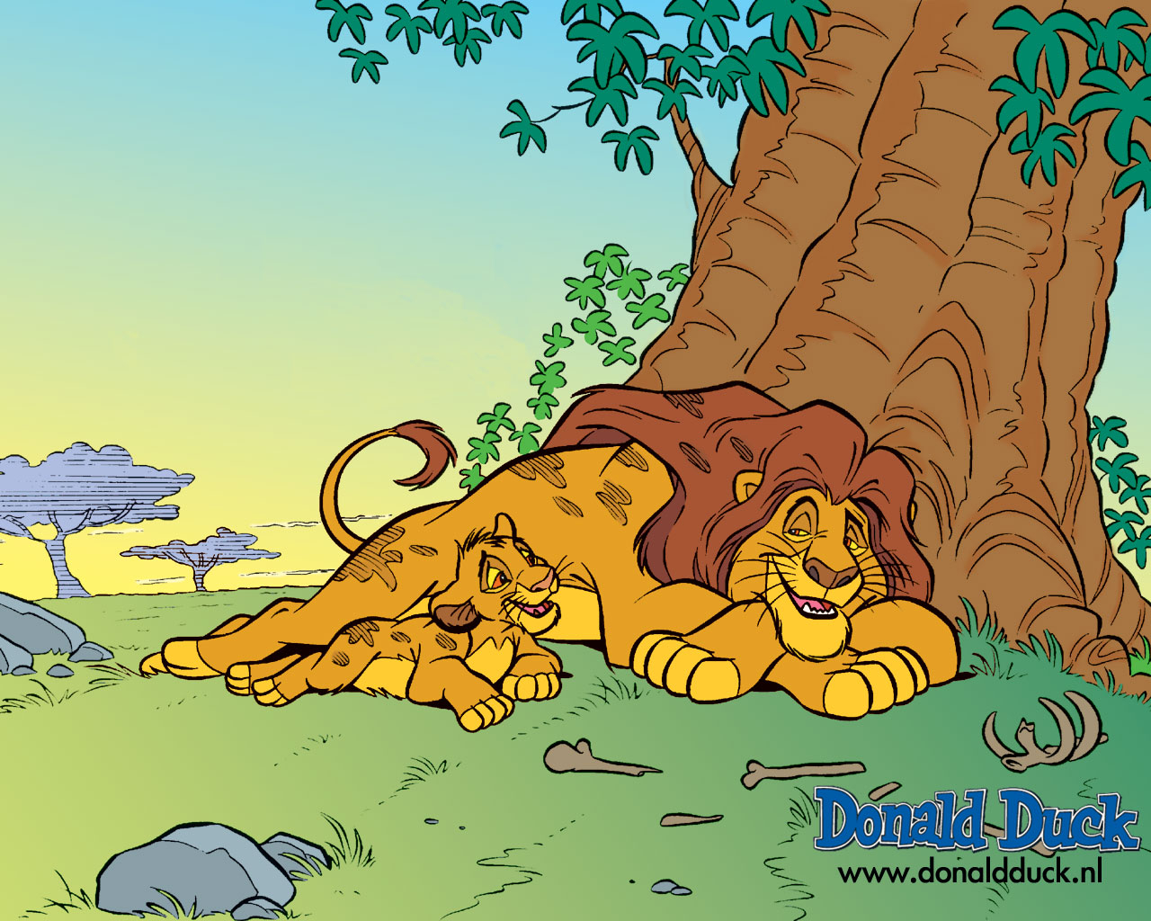 Wallpapers donald duck en vrienden 