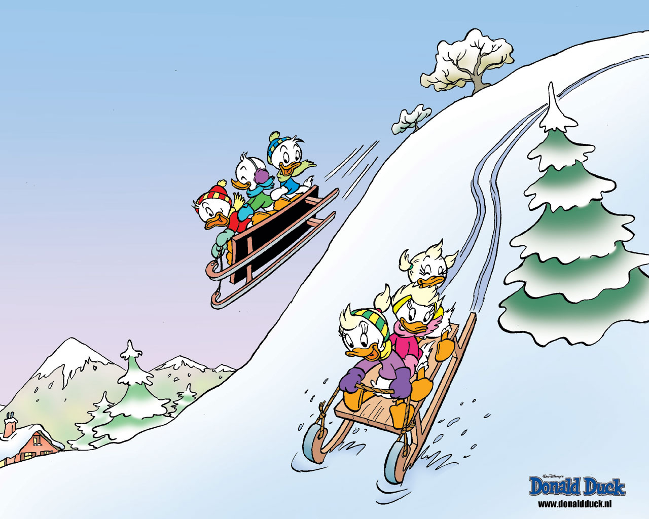 Wallpapers donald duck en vrienden 