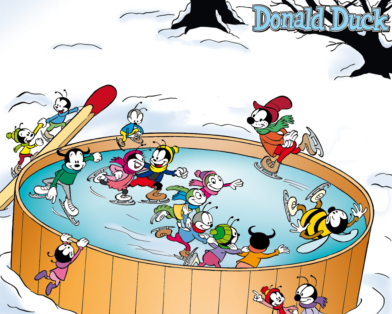 Wallpapers donald duck en vrienden 