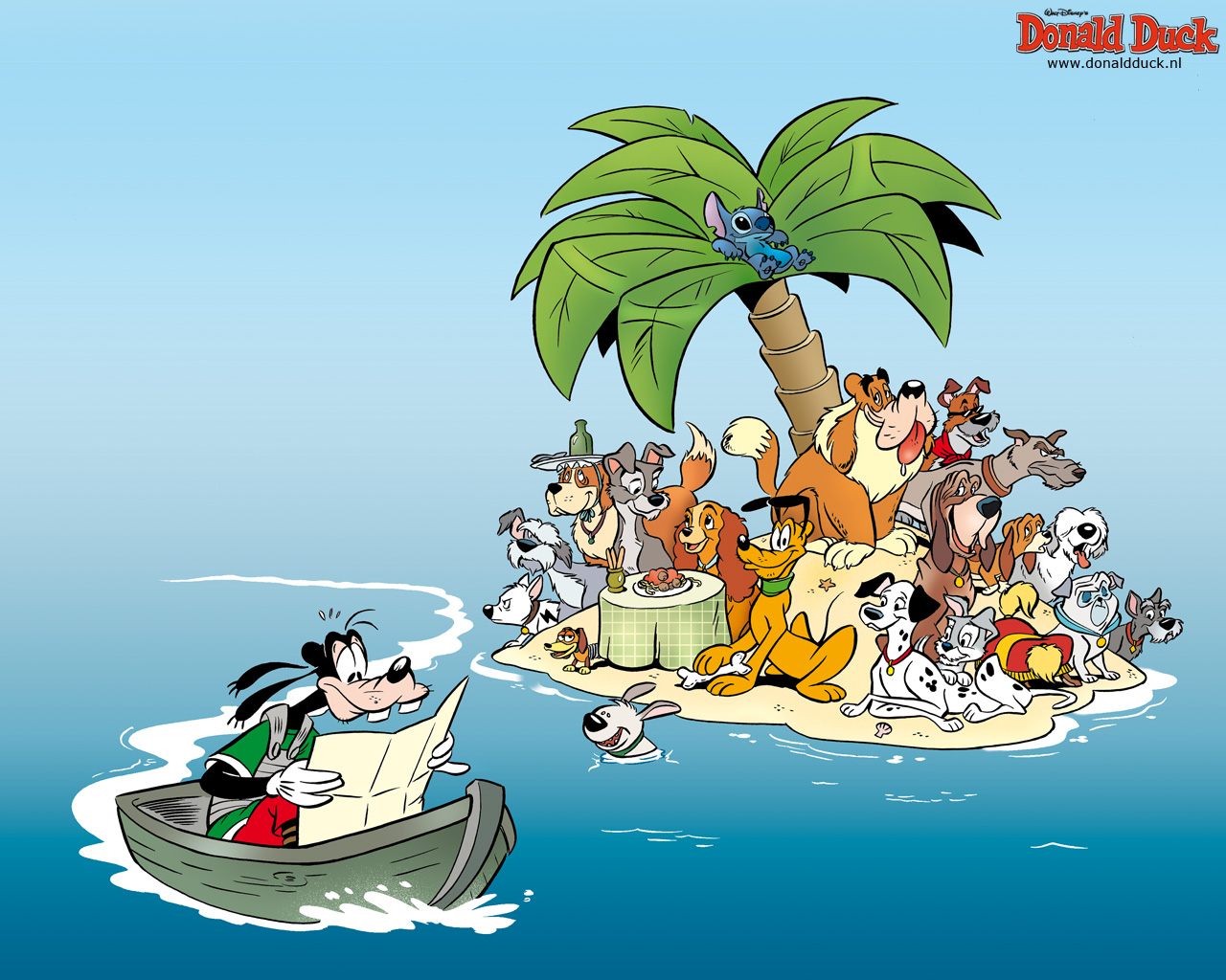 Wallpapers donald duck en vrienden 