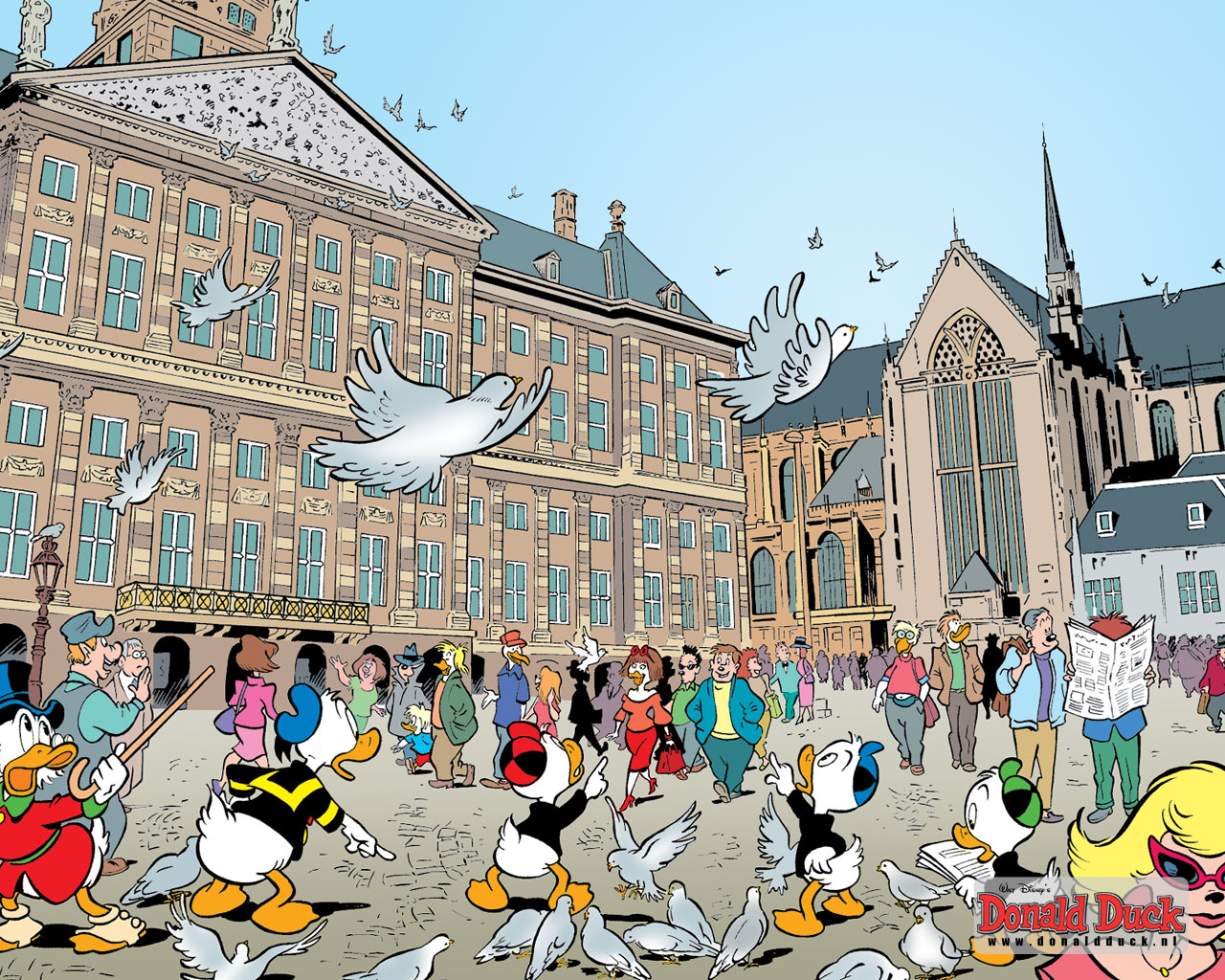 Wallpapers donald duck en vrienden 