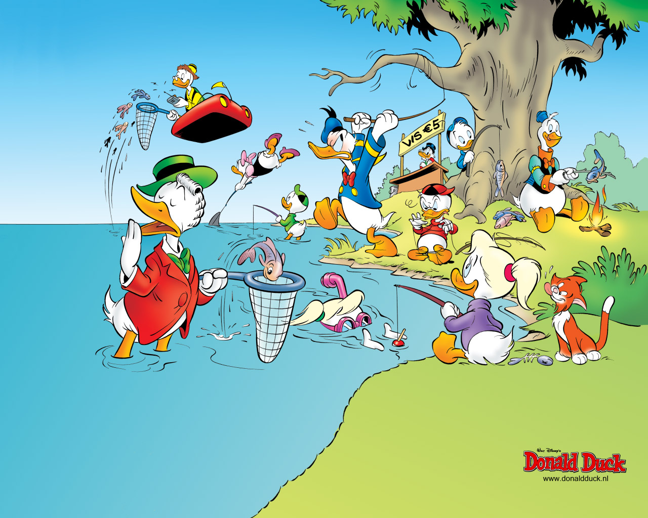 Wallpapers donald duck en vrienden 