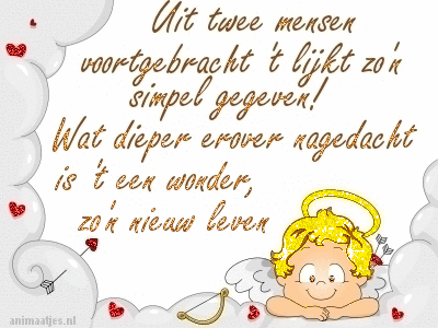 Wenskaarten Geboorte baby 