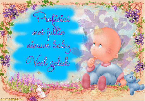 Wenskaarten Geboorte baby 